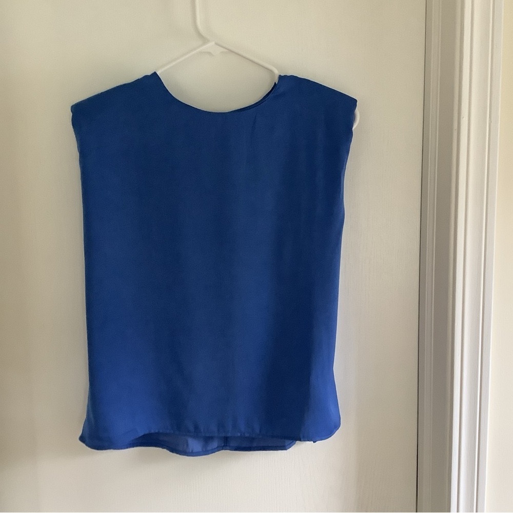 TCEC Royal Blue Sleeveless Blouse